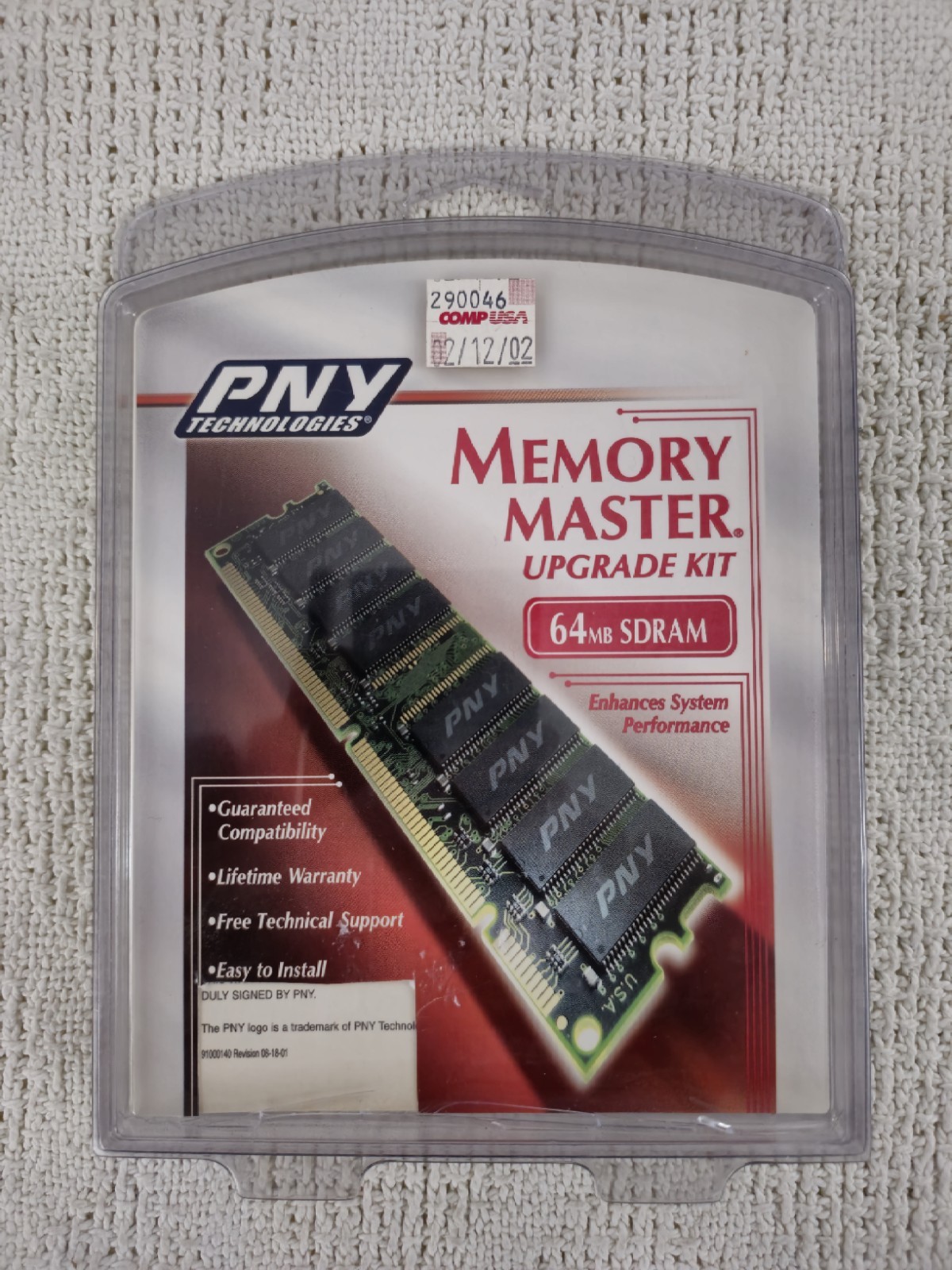 PNY Memory Master Upgrade Kit 64mb SDRAM NEW IN BOX 2002 Comp USA