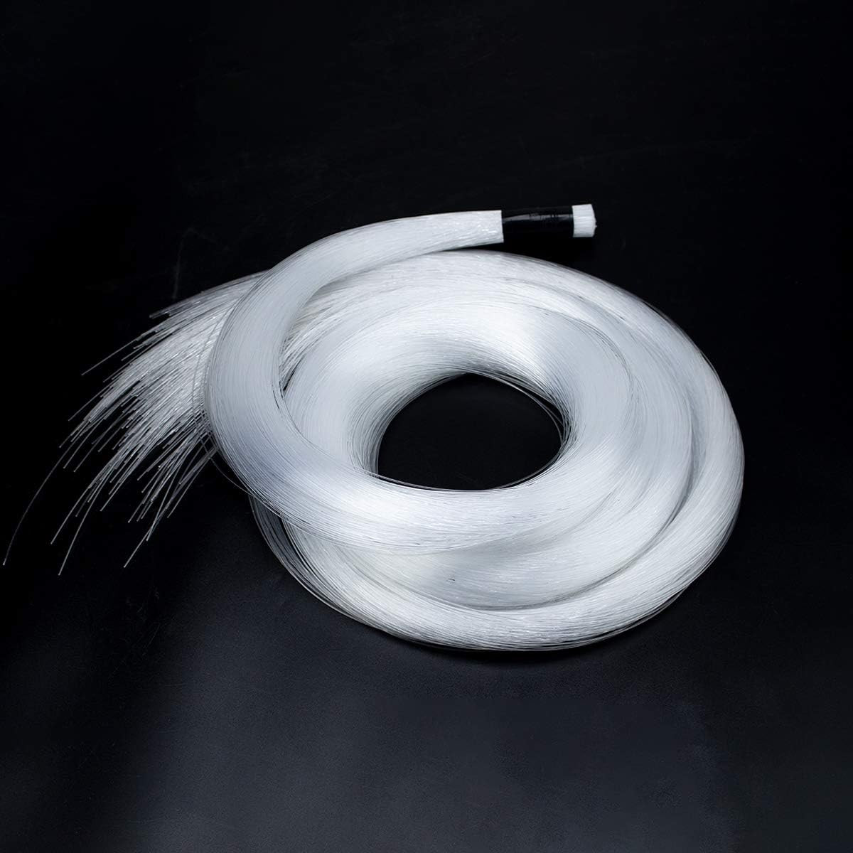 PMMA Plastic 450Pcs*0.03In*9.8Ft Fiber Optic Cable Strands 0.75Mm 3Meter Length 