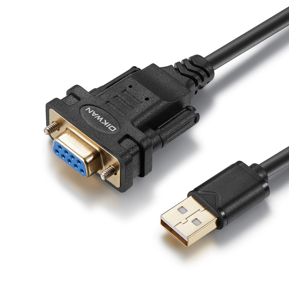 USB to RS232 Serial Adapter with FTDI Chipset - USB 2.0 to Female DB9 Serial Cab