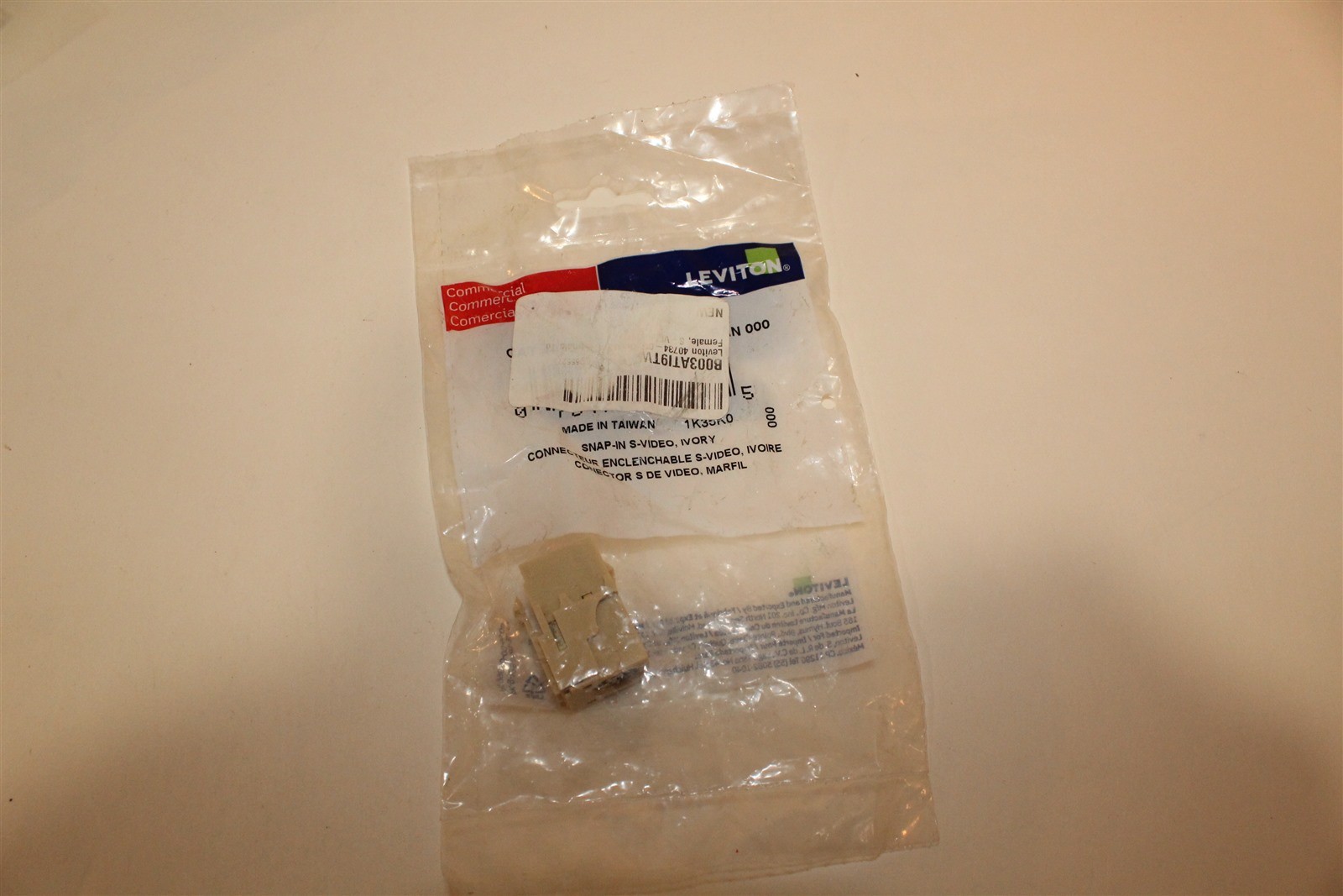 QuickPort Female To Female, S-Video, Ivory 3 Count