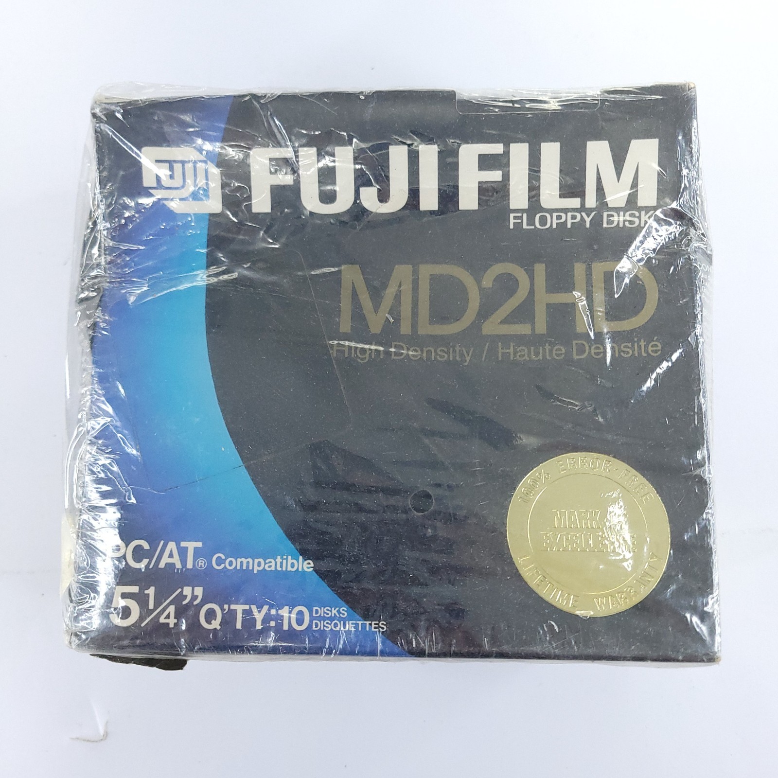 FUJIFILM 5 1/4" Floppy Disks 20 Pack PC/AT Compatible MD2HD New Old Stock Sealed