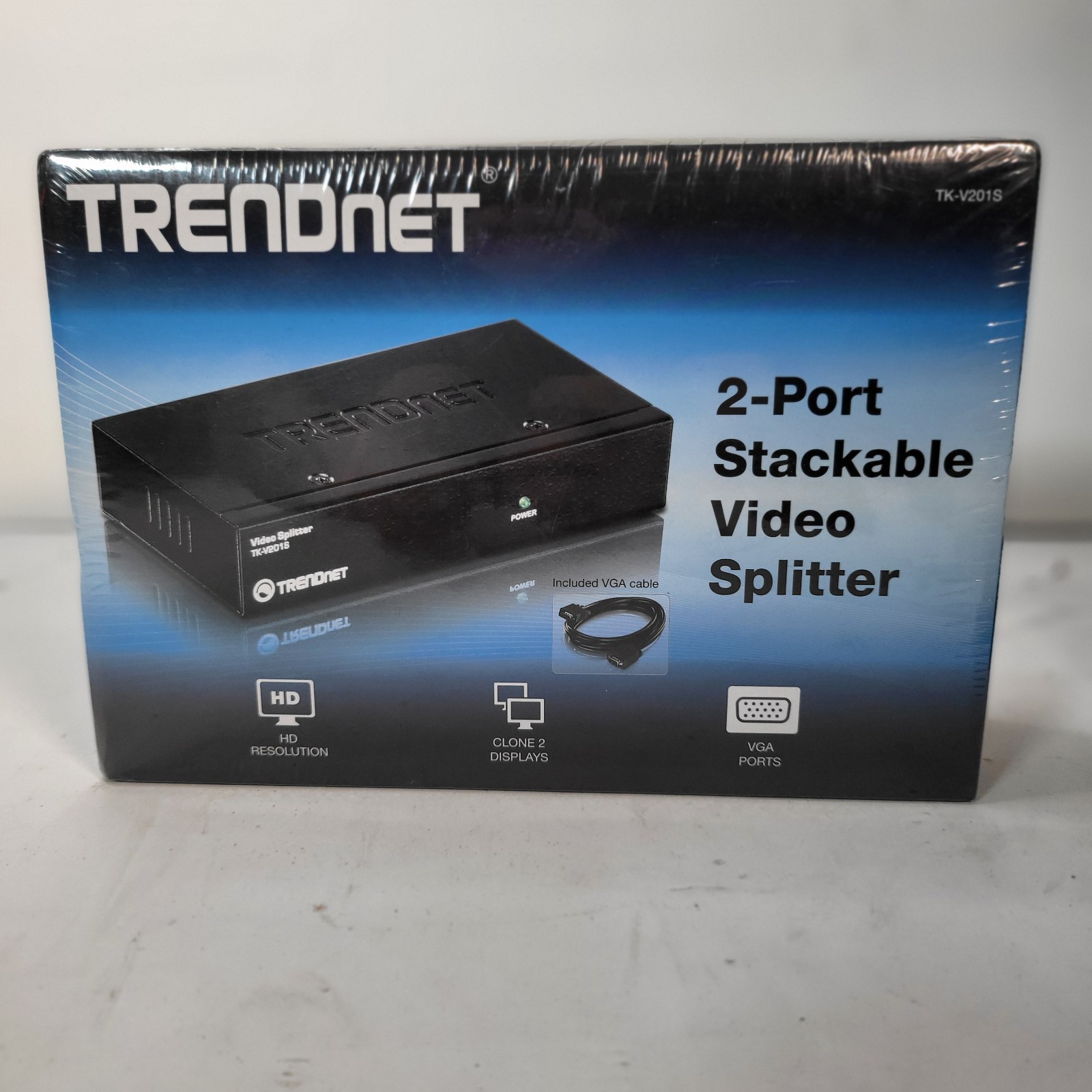 TRENDnet TK-V201S 2-Port Stackable VGA Video Splitter 1920x1440 New Sealed
