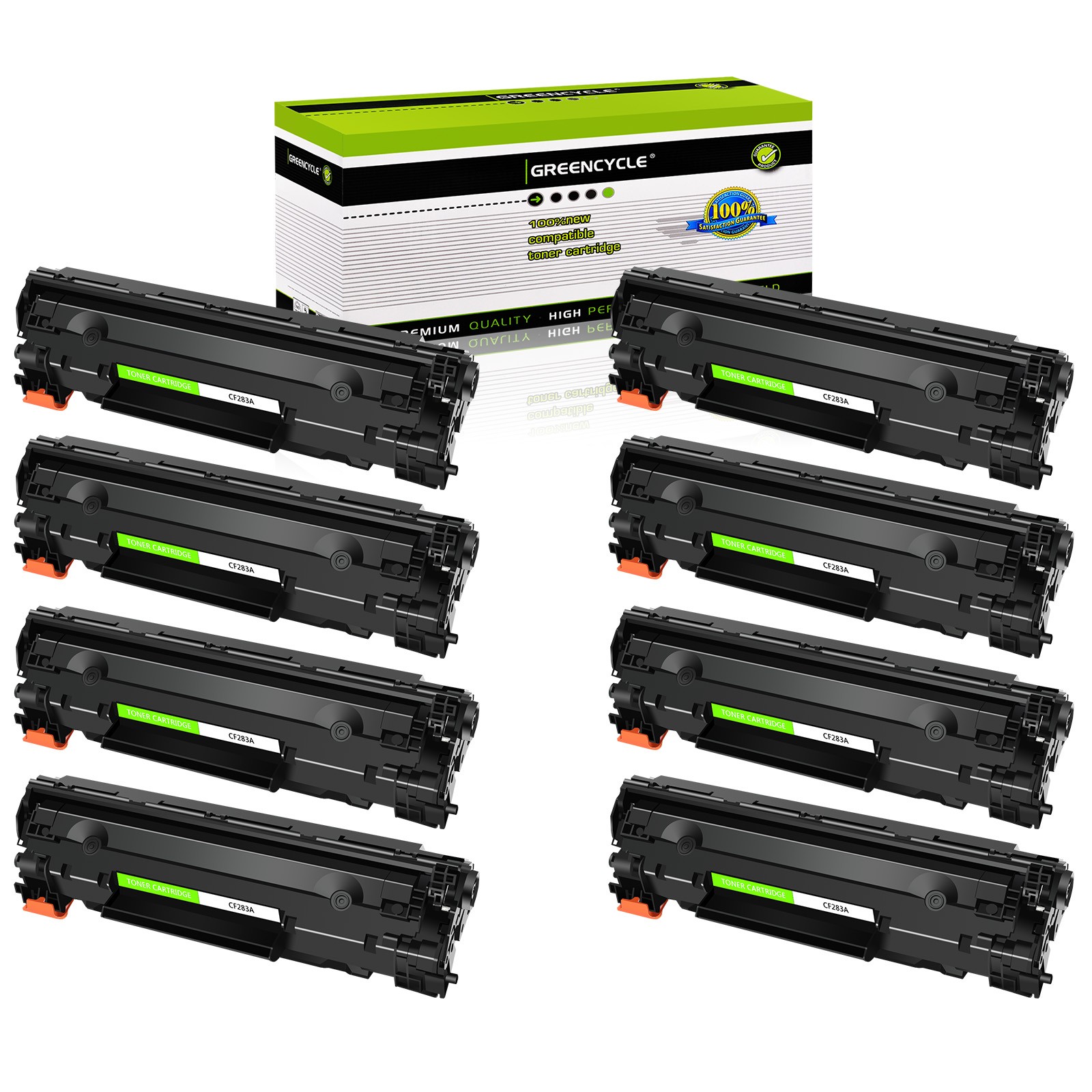 8PK 83A CF283A Toner Cartridge for HP LaserJet Pro M127fn M127fw M125nw MFP 283A