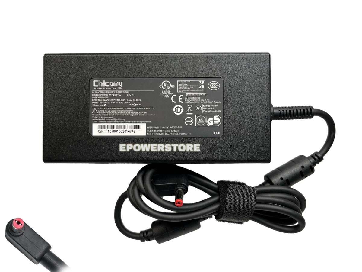 Chicony 230W AC Adapter Charger For Acer Predator Triton Neo 16 PTN16-51-932N