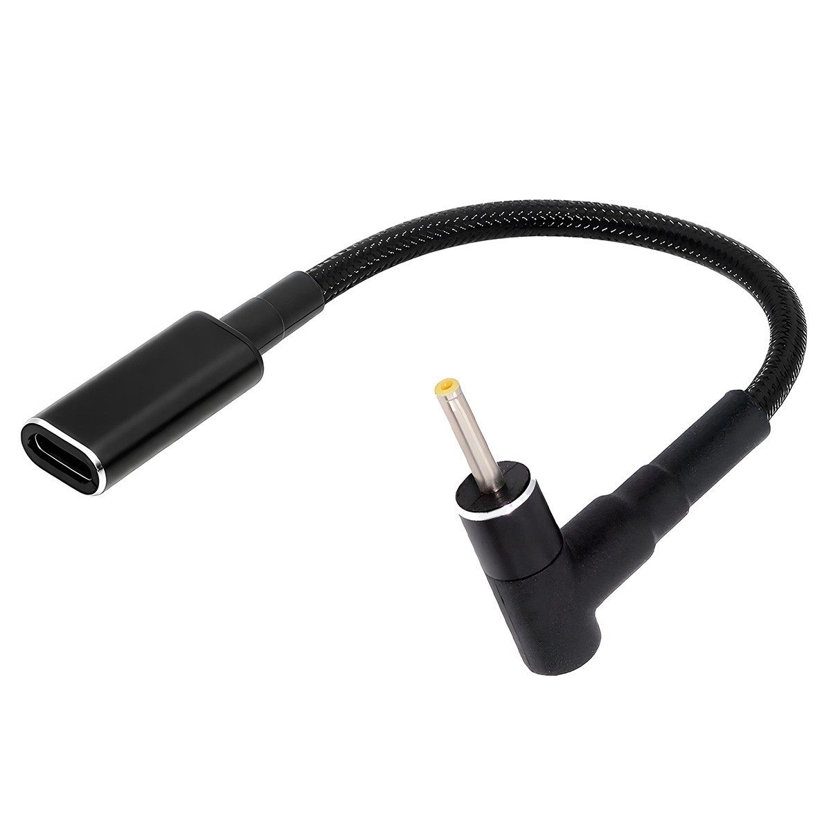 CY USB-C 100W Type-C Female Input to DC Plug Power 20V 5A PD Charge Cable 16cm