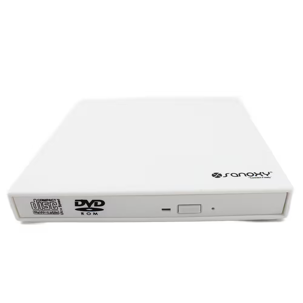 USB 2.0 Slim External DVD ROM CD-RW Combo Portable Drive in Black 