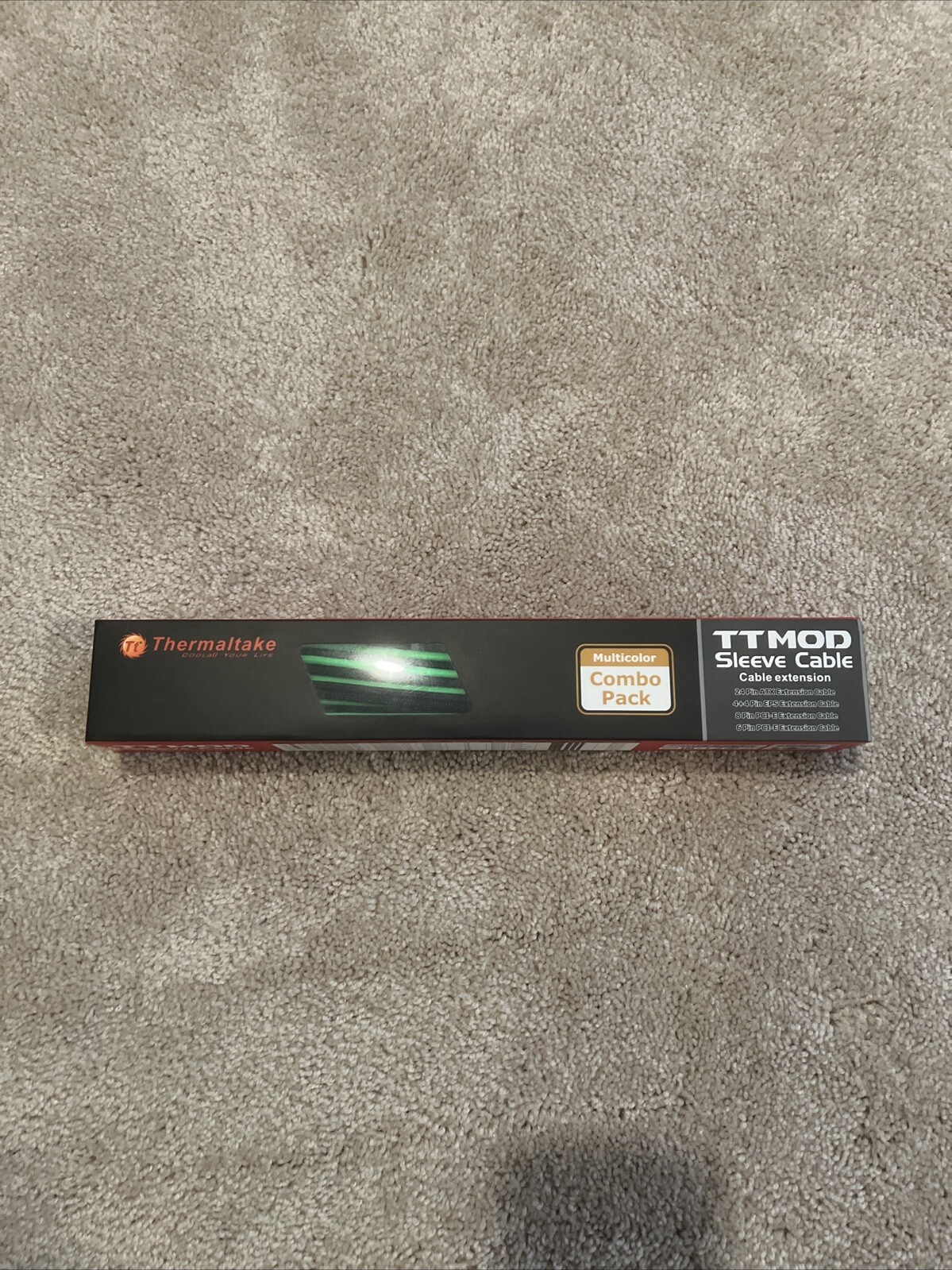 Thermaltake AC-034-CN1NAN-A1 TtMod Sleeve Cable Set – Green/Black