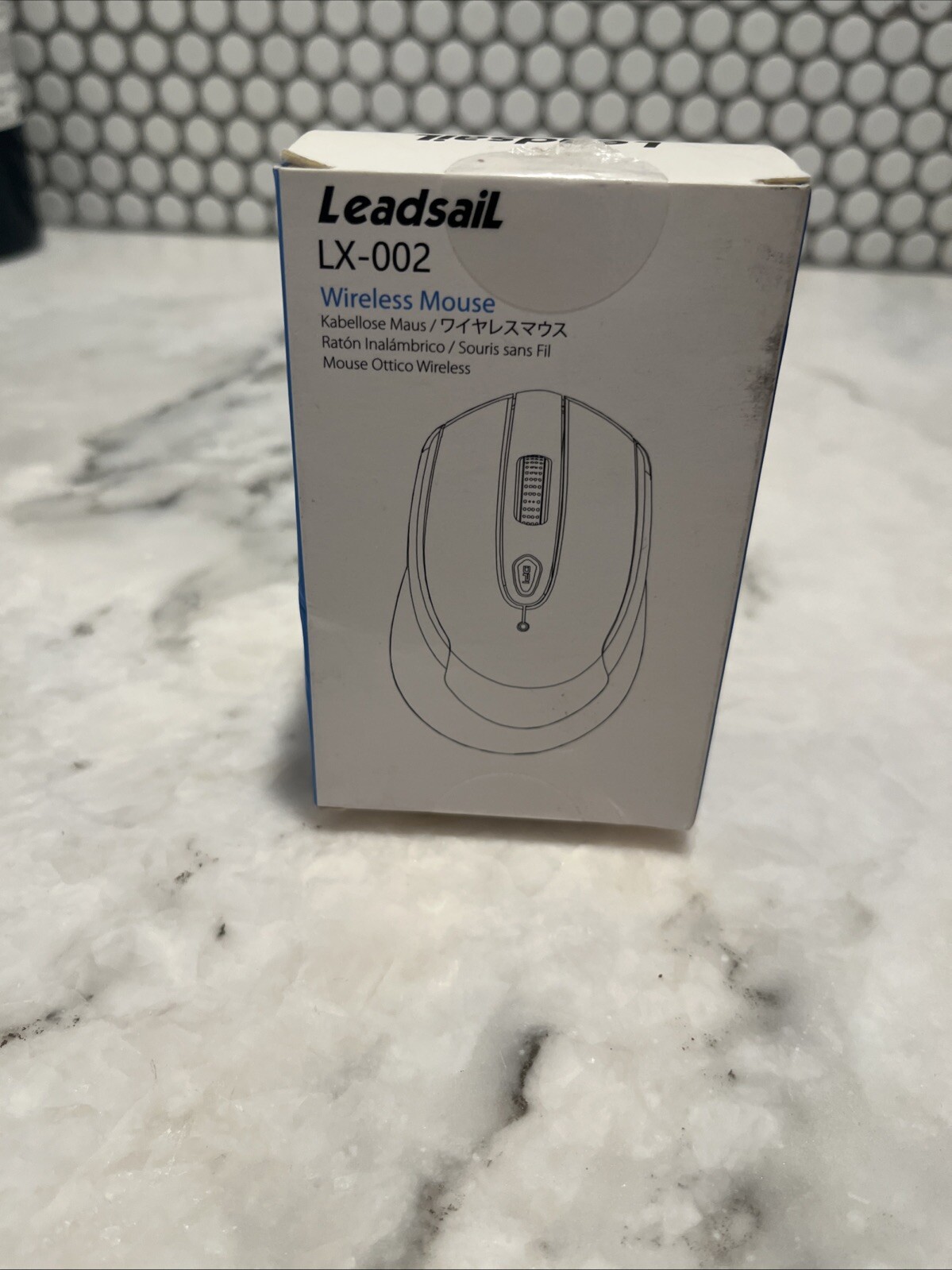 Leadsail LX-002 Wireless Optical Mouse USB Receiver Open Box