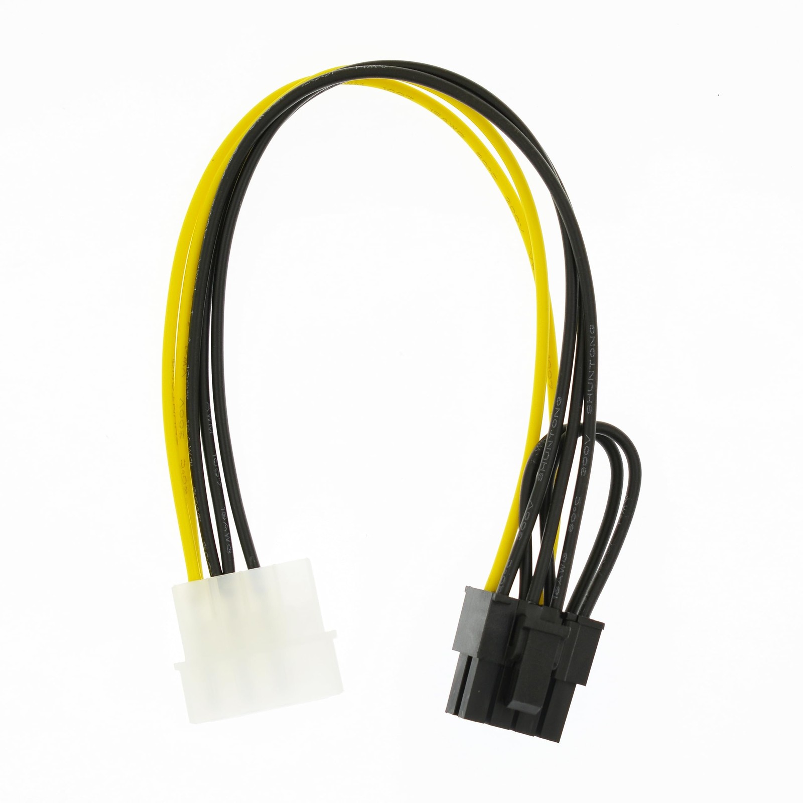 4 Pin Molex to 8 Pin (6+2Pin) Video Card GPU Power Supply Cable 8.6inch