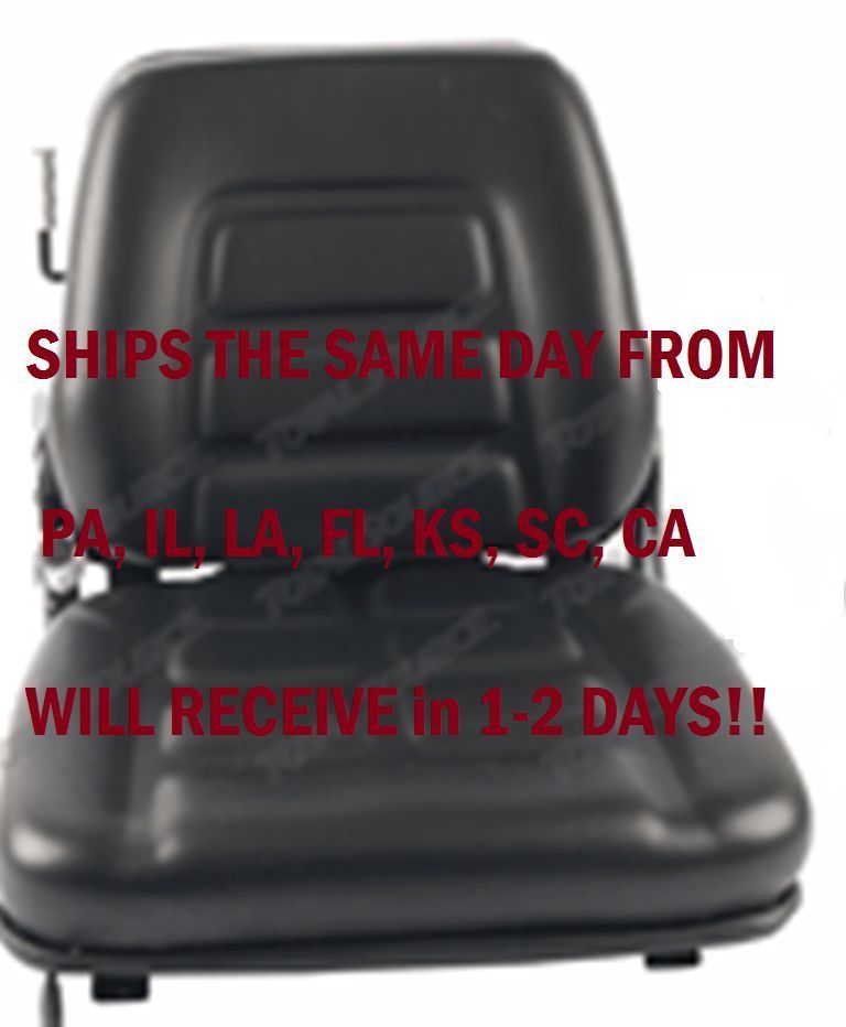 SUSPENSION FORKLIFT SEAT WITH SAFETY SWITCH LIFT TRUCK FAST SHIPPING CHAIR NEW