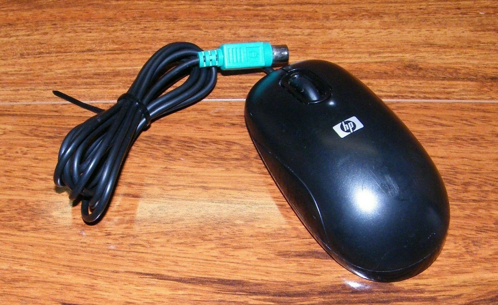 Genuine HP (M60PB) PS/2 Wired Black Computer Optical Mouse Only **READ** 