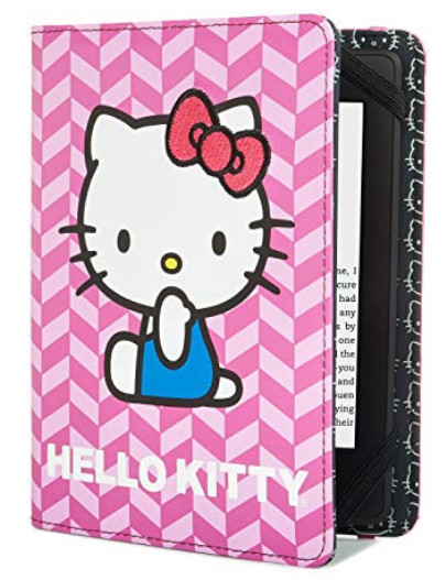 Verso Hello Kitty Cover Pink Purple Kindle, Touch, Paperwhite, Nook Simple Touch