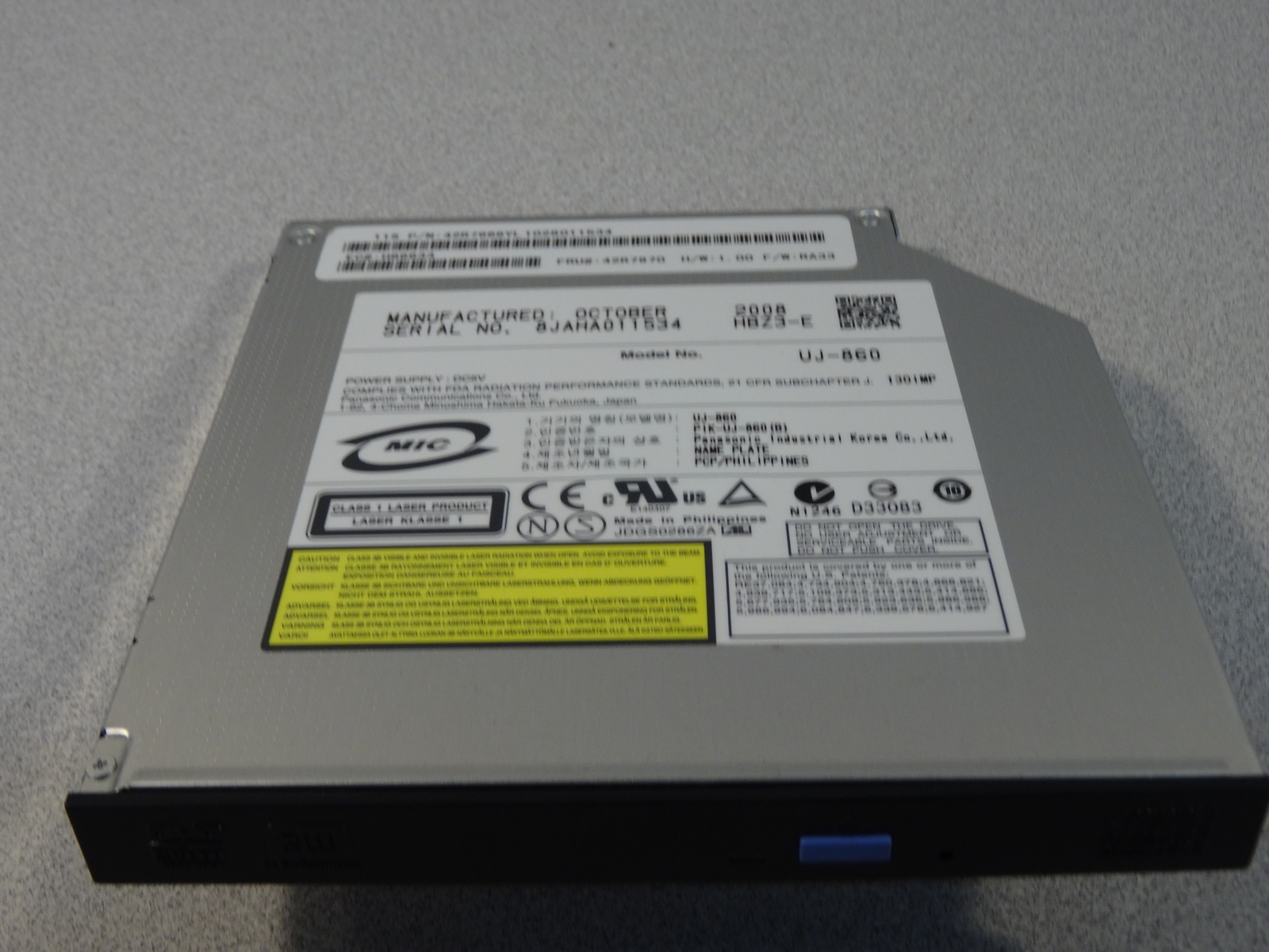 IBM 42R7970 4.7GB IDE SLIMLINE DVD-RAM DRIVE