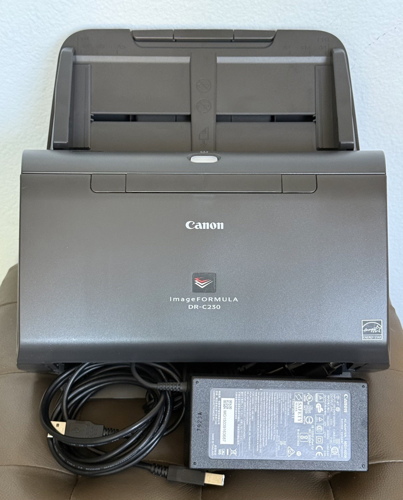 Canon imageFORMULA DR-C230 Duplex Sheetfed Scanner 128 Pages W/AC Adapter TESTED