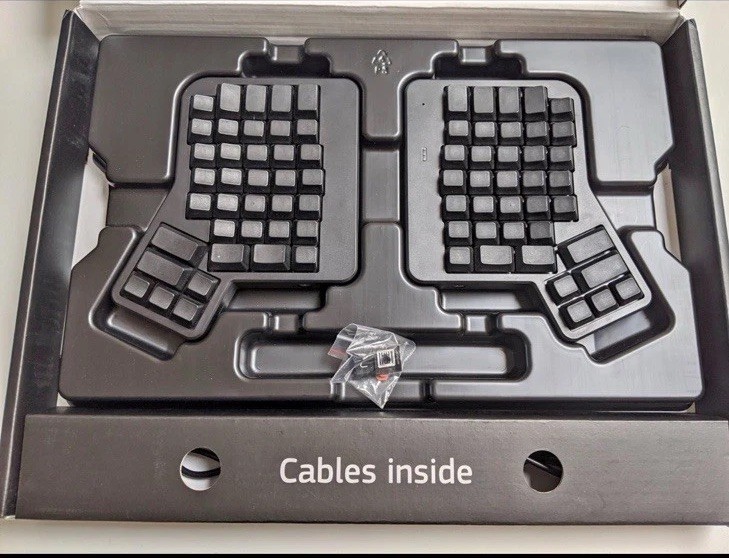 ErgoDox EZ Split Ergonomic Programmable Wired Mechanical Keyboard Black