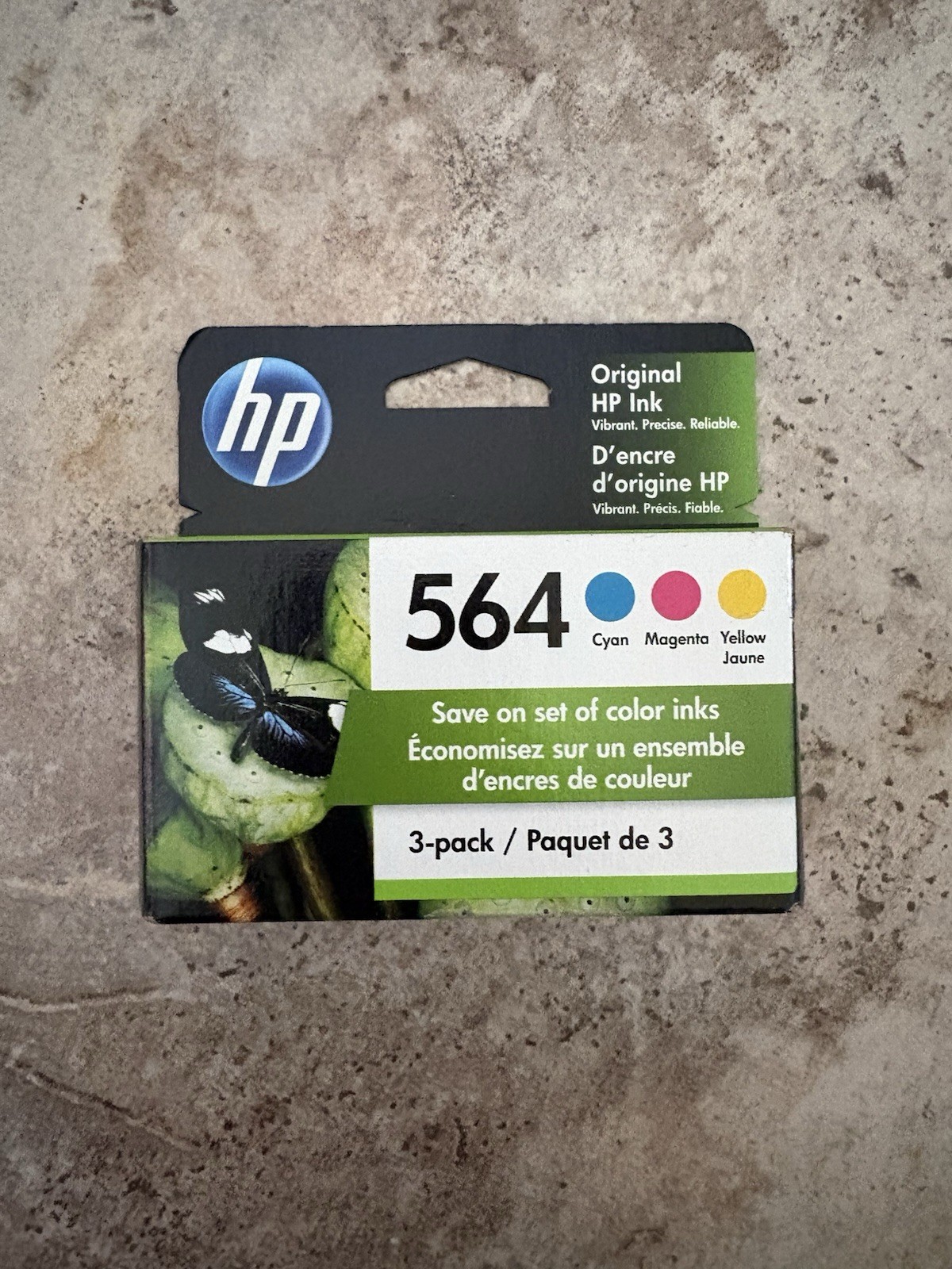 HP 564 Color Three Pack Ink Cartridges Sealed Unopened Expired June 2022 New