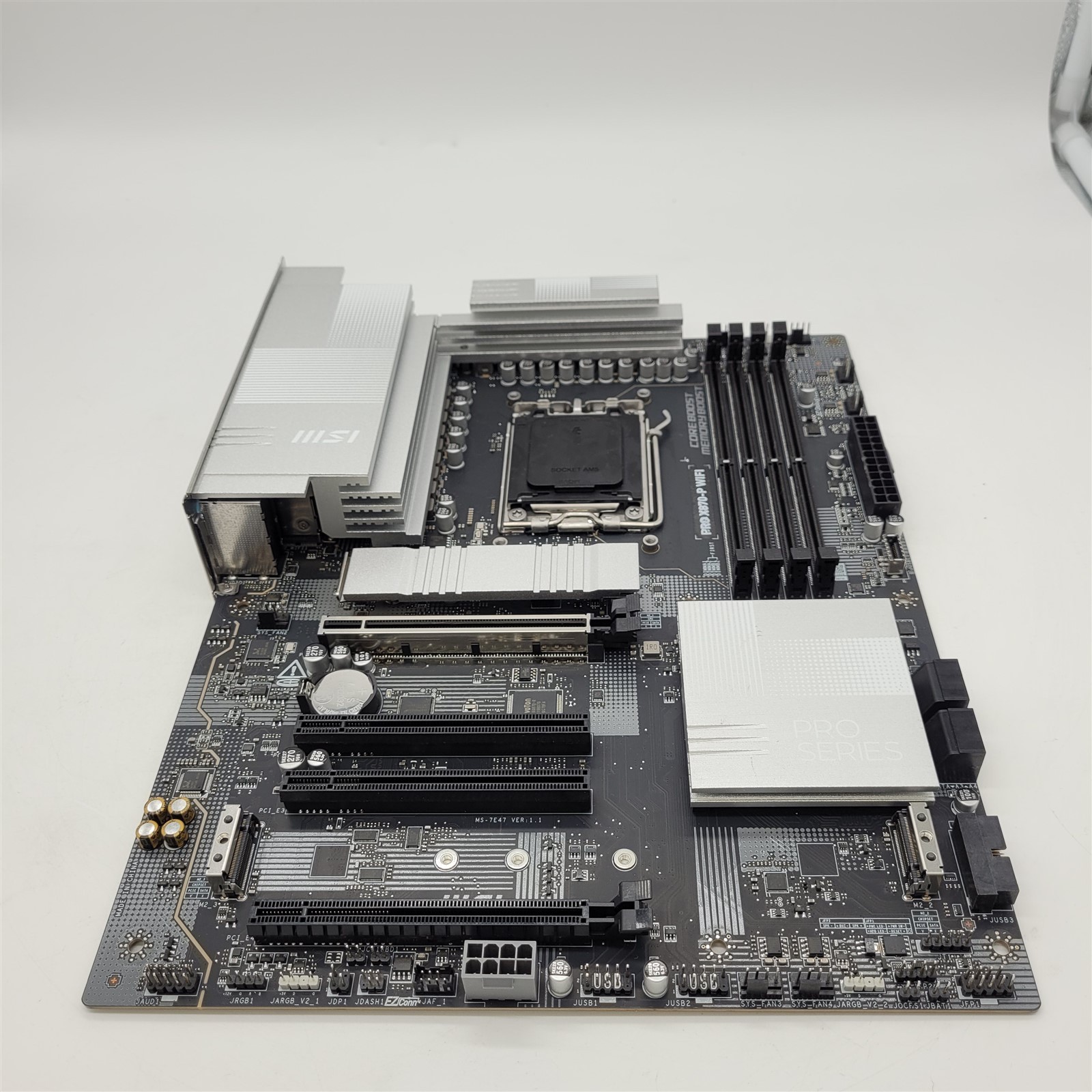 MSI PRO X870-P WiFi ProSeries Motherboard AM5 DDR5 PCIe 5.0 M.2 Gen5 Wi-Fi 7 ATX