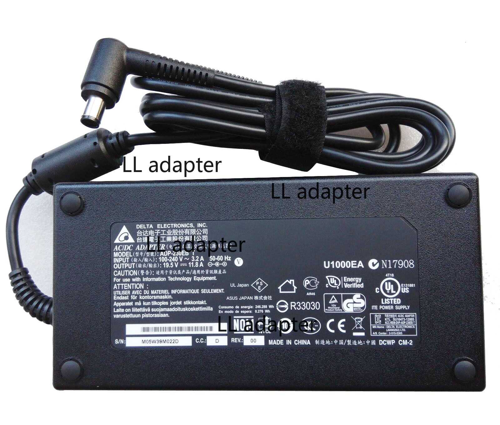 Delta 230W AC Adapter Charger For MSI GP75 Leopard 10SFK-219 10SFK-026 11.8A