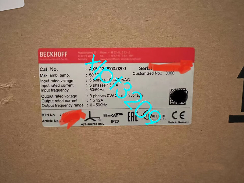 AX5118-0000-0200 NEW BECKHOFF Servo driver New with box FedEx or DHL