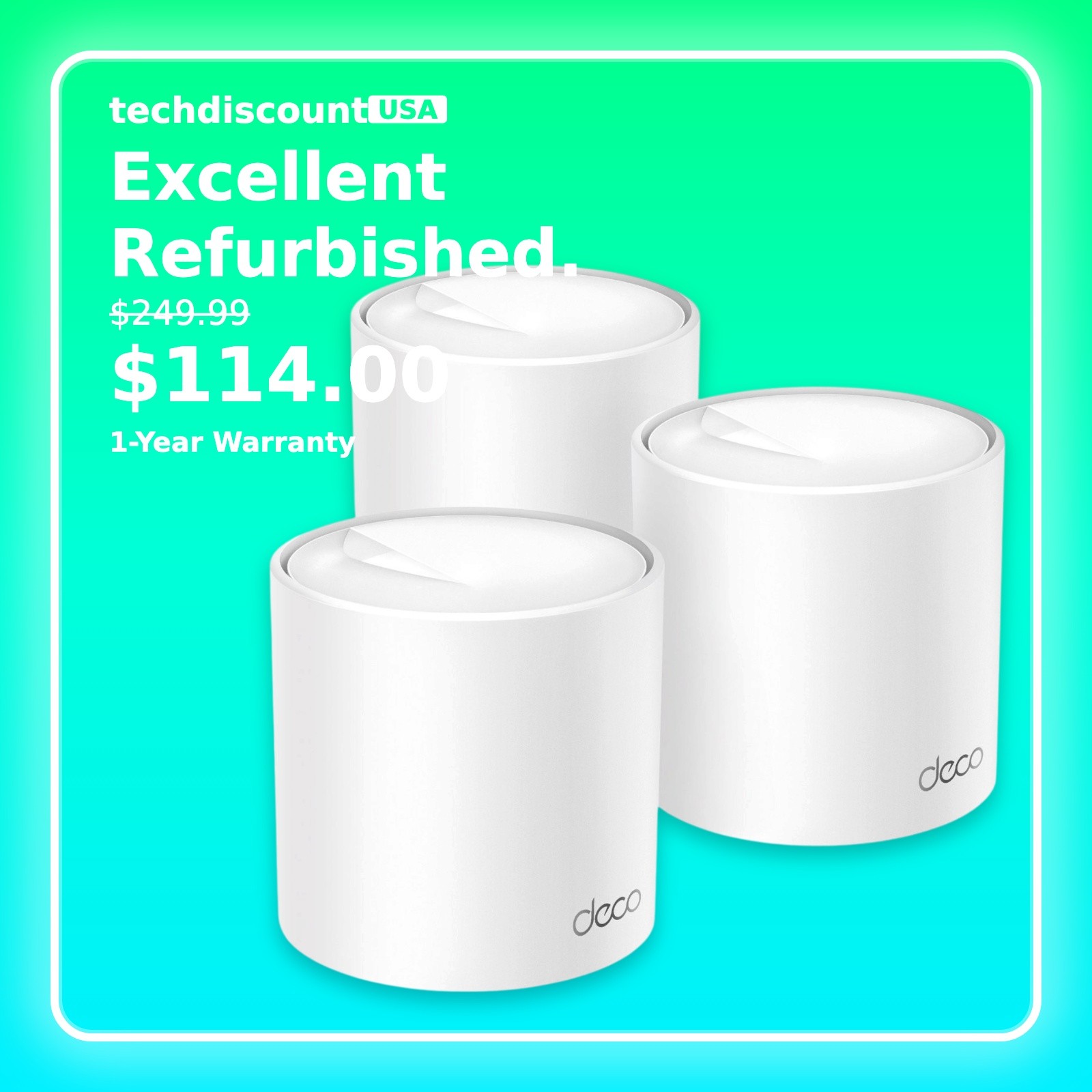 TP-Link Deco AX5000 X5000 Dual-Band Whole Home Mesh Wi-Fi 6 System