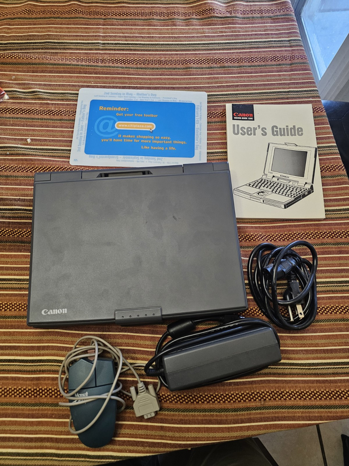 VINTAGE 1991 Canon Innova Book 150C Intel SOLD AS IS Untested Broken Turns On D2