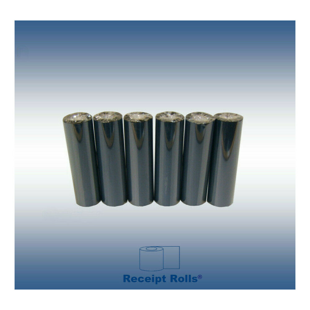 6 Resin Enhanced Thermal Transfer Ribbons 4.33"x 243' 110x74 for Zebra & Eltron 