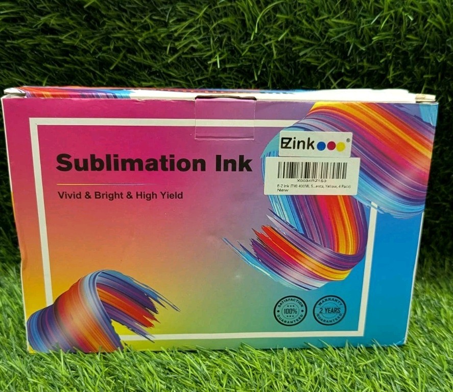 New Sublimation Ink Ezink E-Z Ink 4 Pack Black Cyan Magenta Yellow EXP - 2024