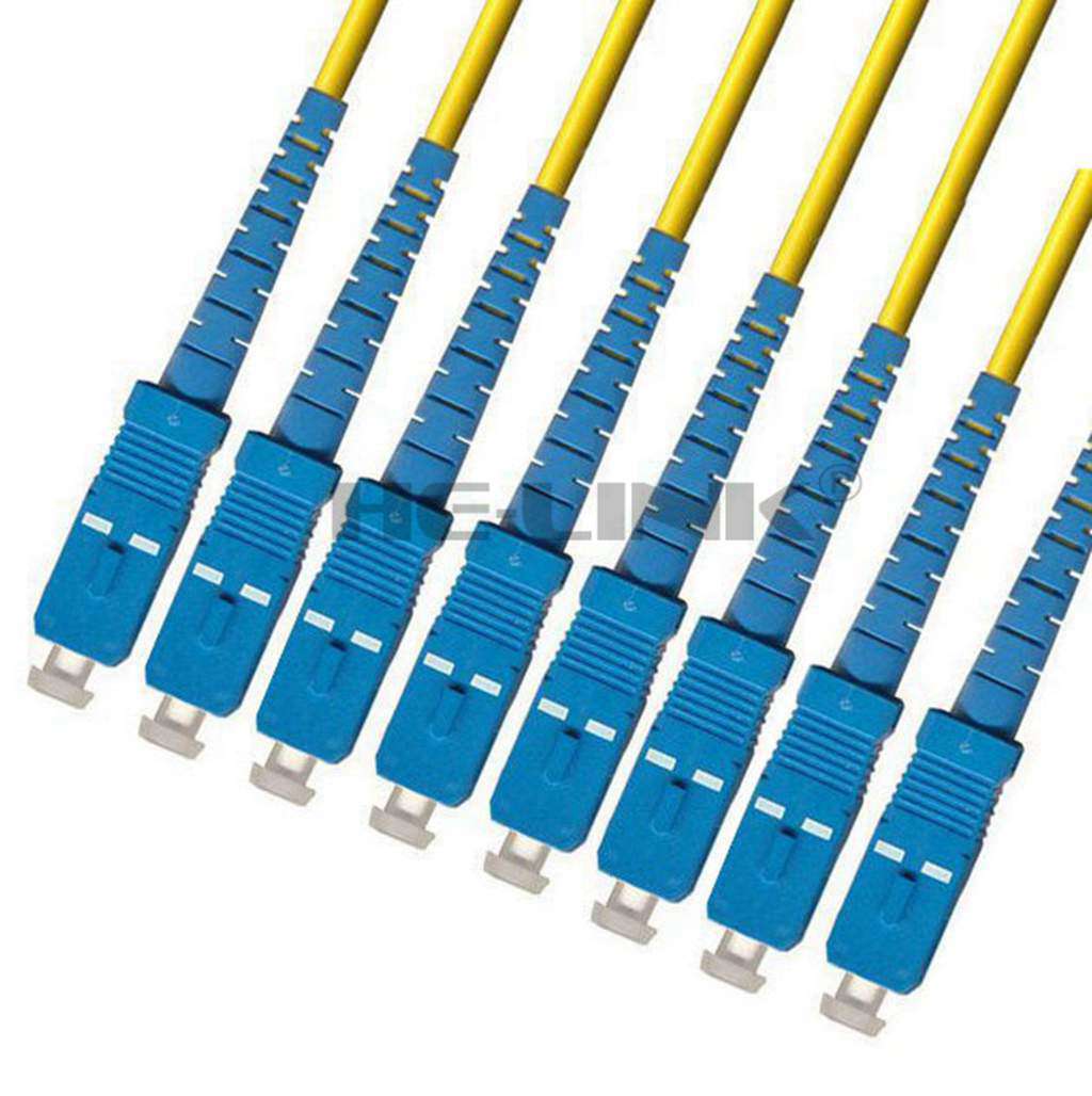 150M SC-SC Indoor Armored Singlemode 8 Strands Fiber Patch Cord