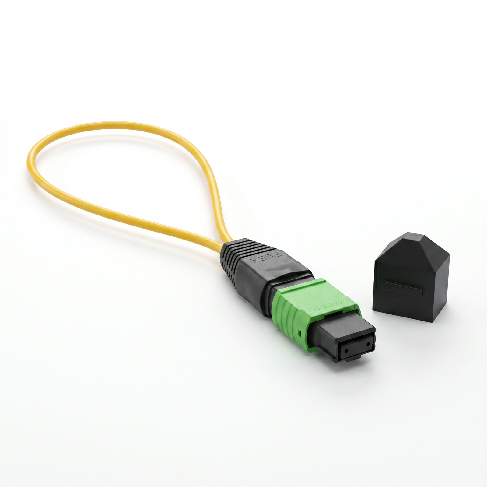 MPO Fiber Loopback Test Plug Connector Female Single‑Mode OM3 OM4, 8/12/24 Cores