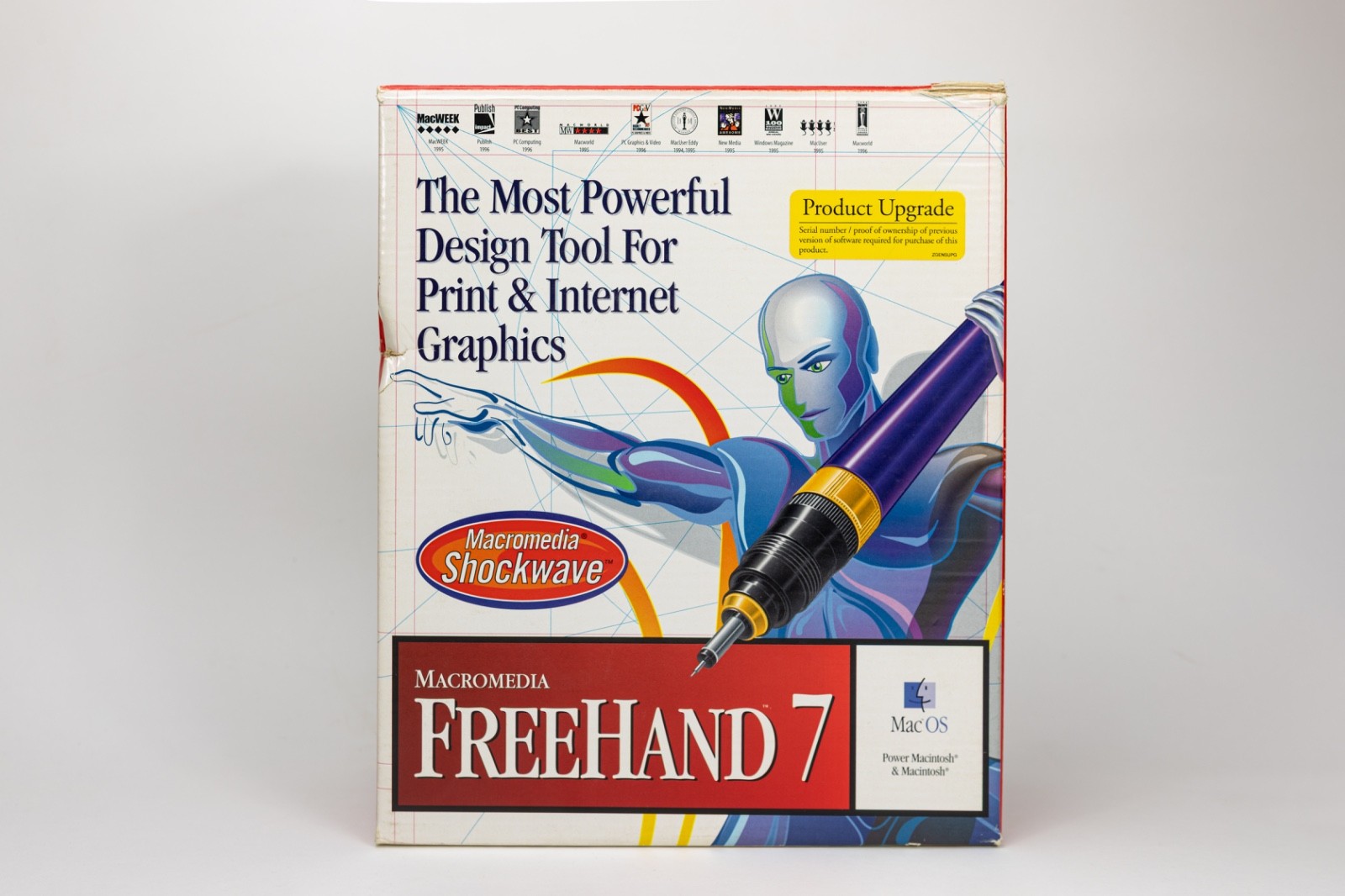 Macromedia FreeHand 7 Upgrade Macintosh Complete Box w/ CD & Manuals