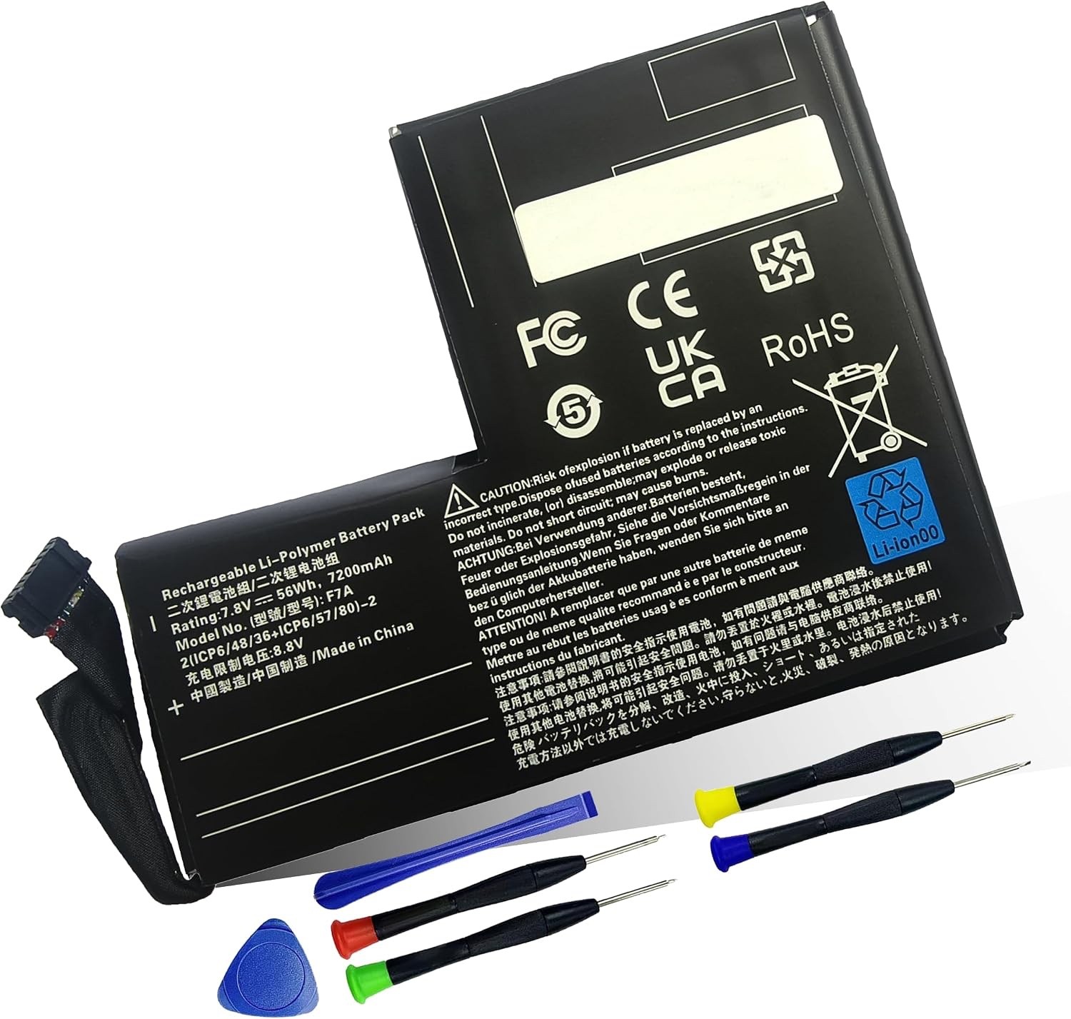 56Wh 7200mAh F7A F7G Battery For Steam Deck LCD/OLED Versions Handheld Gaming PC