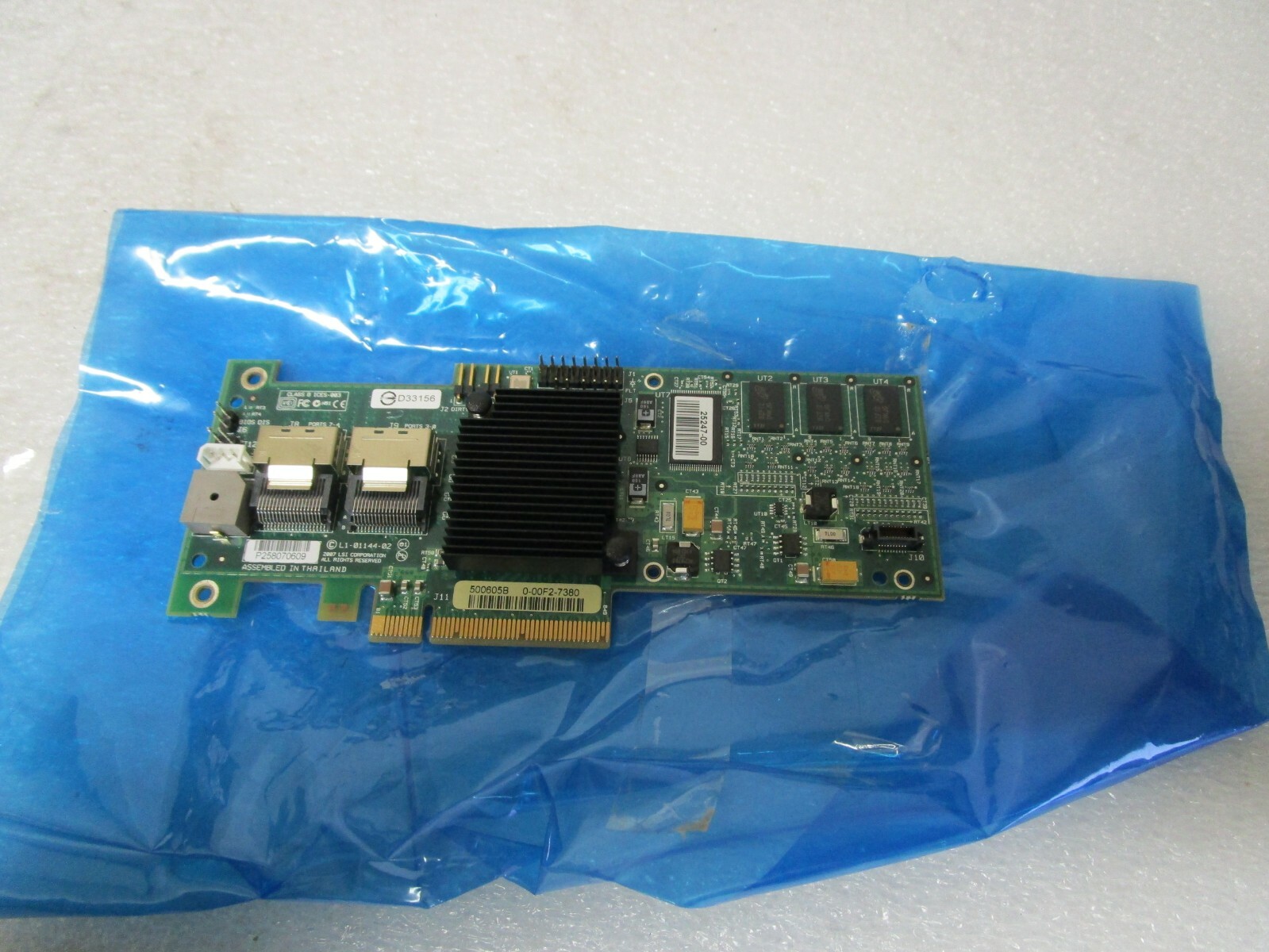 LSI Logic MegaRAID MR SAS 8708EM2 128MB SAS/SATA RAID CONTROLLER L3-01144-07B