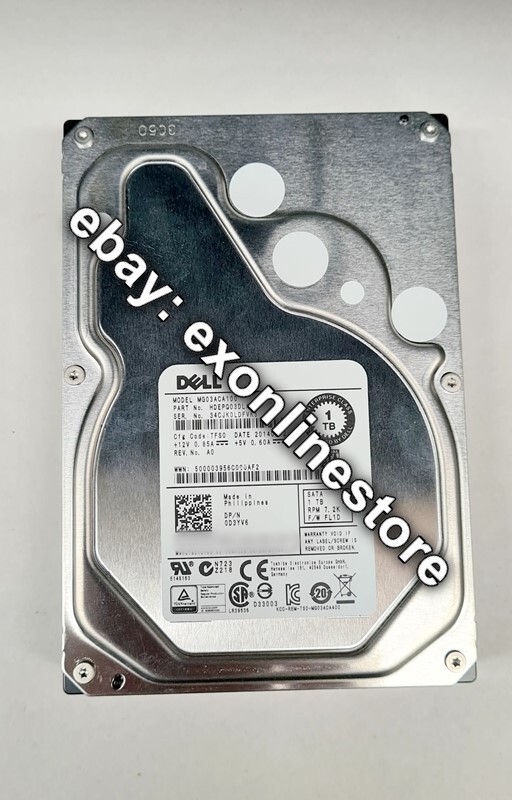 D3YV6 - 1TB 6Gbps SATA 3.5" Hot Swap HDD used