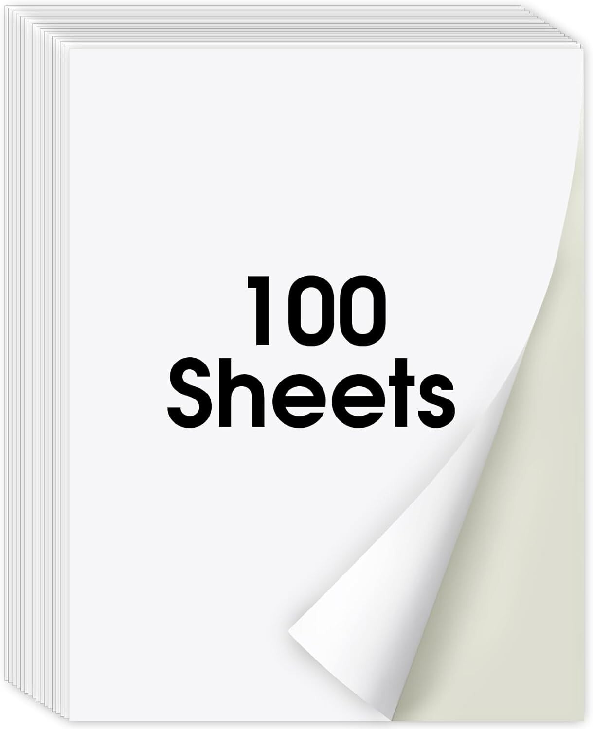 Koala Sticker Paper for Inkjet + Laser Printers 100 Full Sheets Shipping Label
