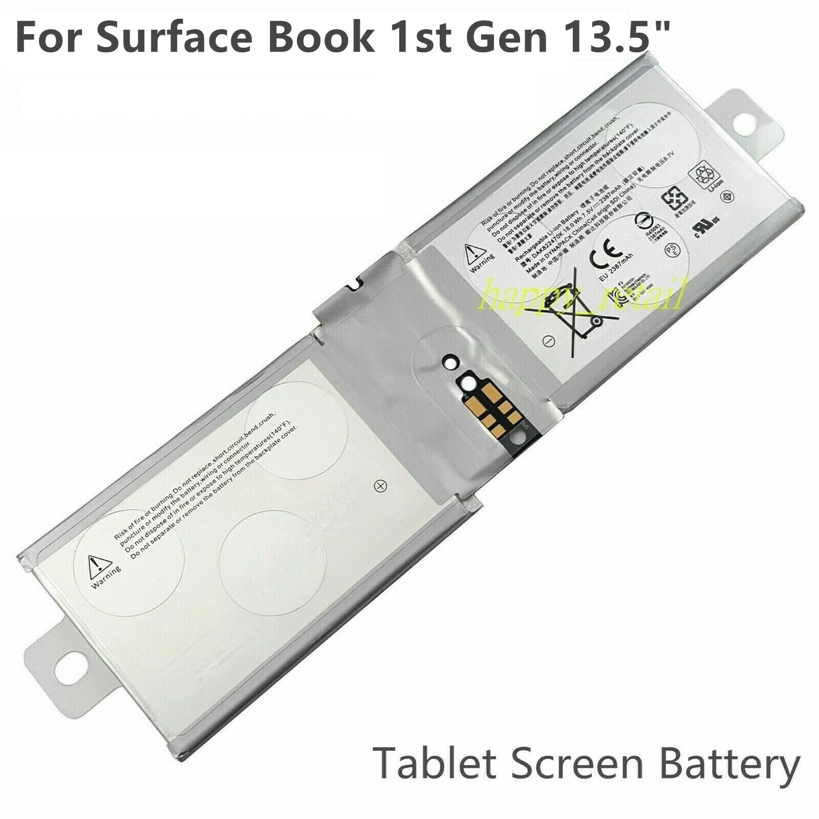 New Tablet Battery DAK822470K G3HTA020H For Microsoft Surface Book 1703
