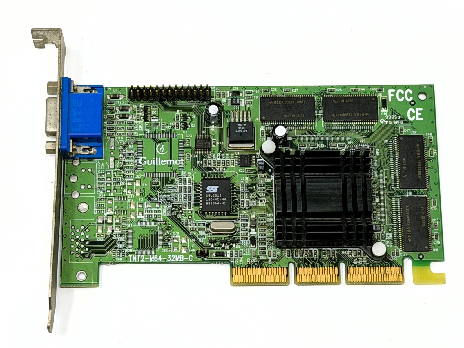 Guillemot Maxi Gamer Cougar NVIDIA RIVA TNT2 M64 32MB AGP VGA Vintage Video Card