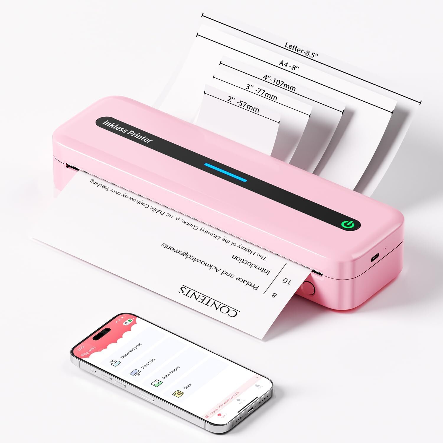 Phomemo M832 Thermal Portable Printer Inkless Mobile Letter Printer Office Home