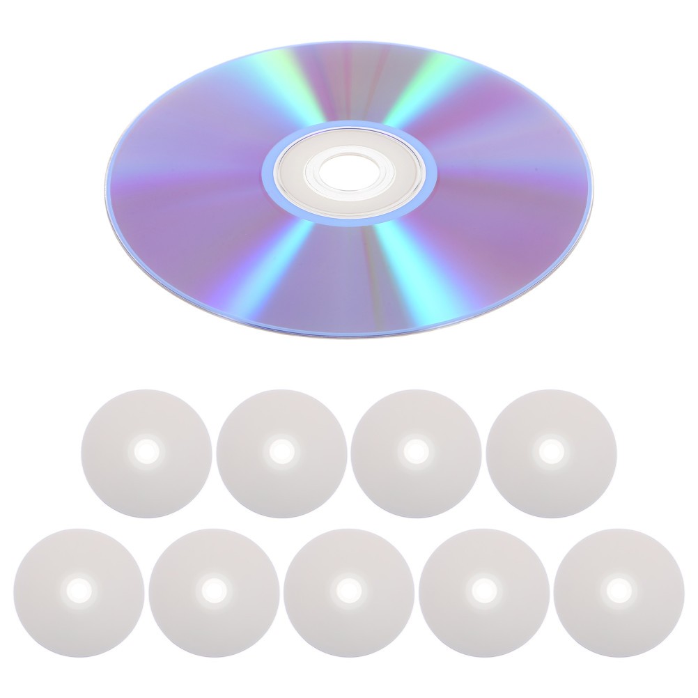 10Pcs Dvd-R Blank Discs for Storage Printable Writable Reusable Media