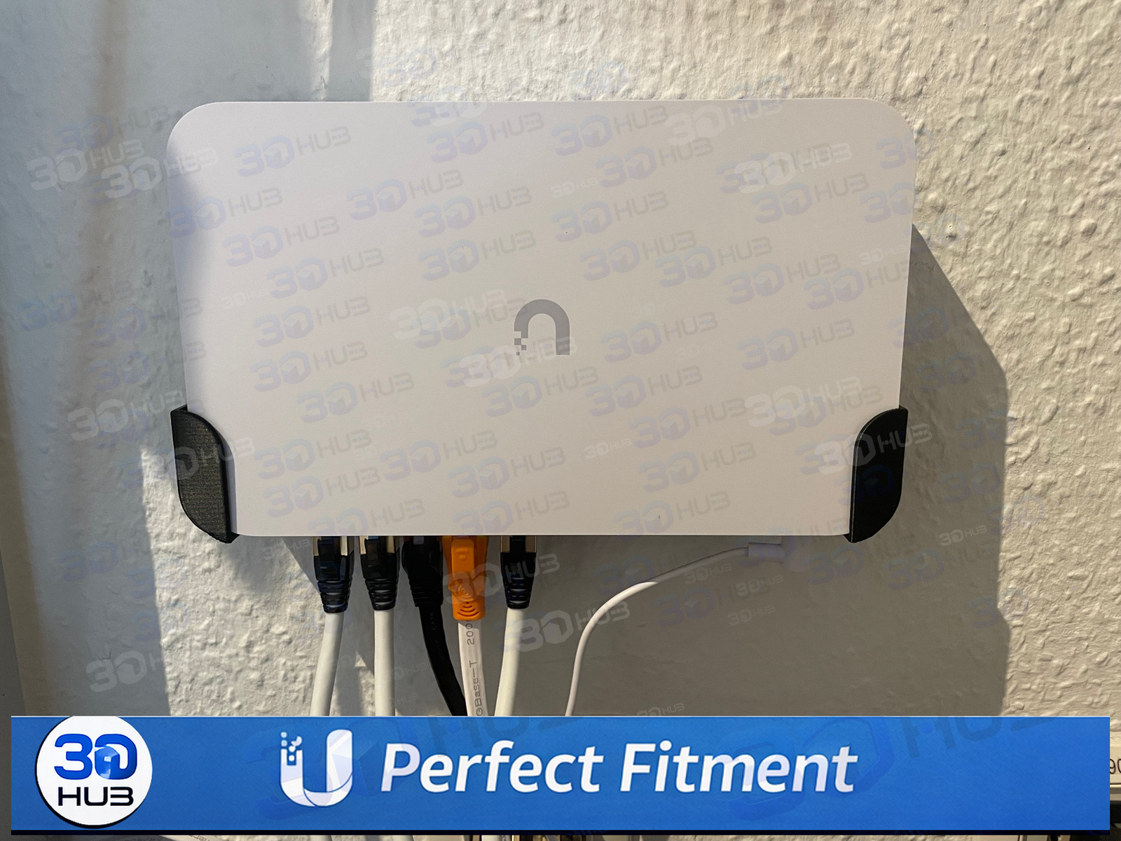 UniFi Cloud Gateway Fiber Wall Mount Bracket UCG-Fiber FritzBox Compatible