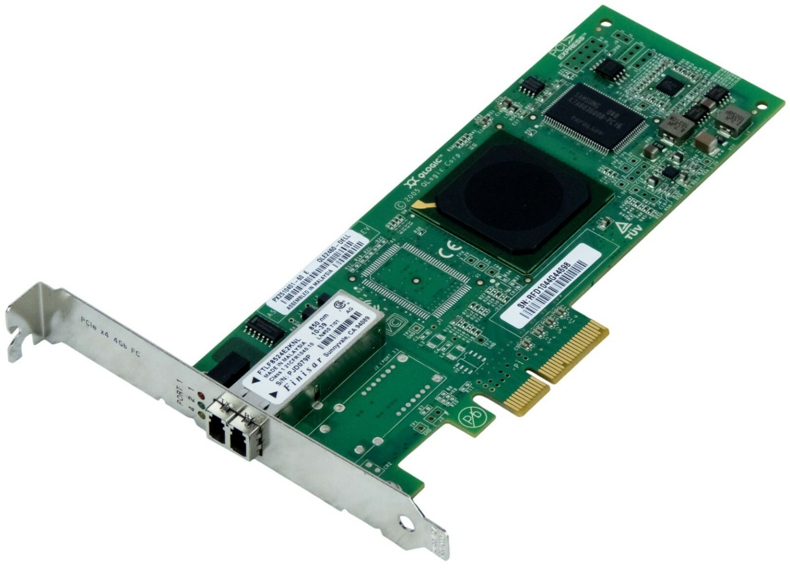DELL / QLOGIC 0PF323 QLE2460 4GB FIBRE CHANNEL PCI-E FC SINGLE PORT 4Gbps