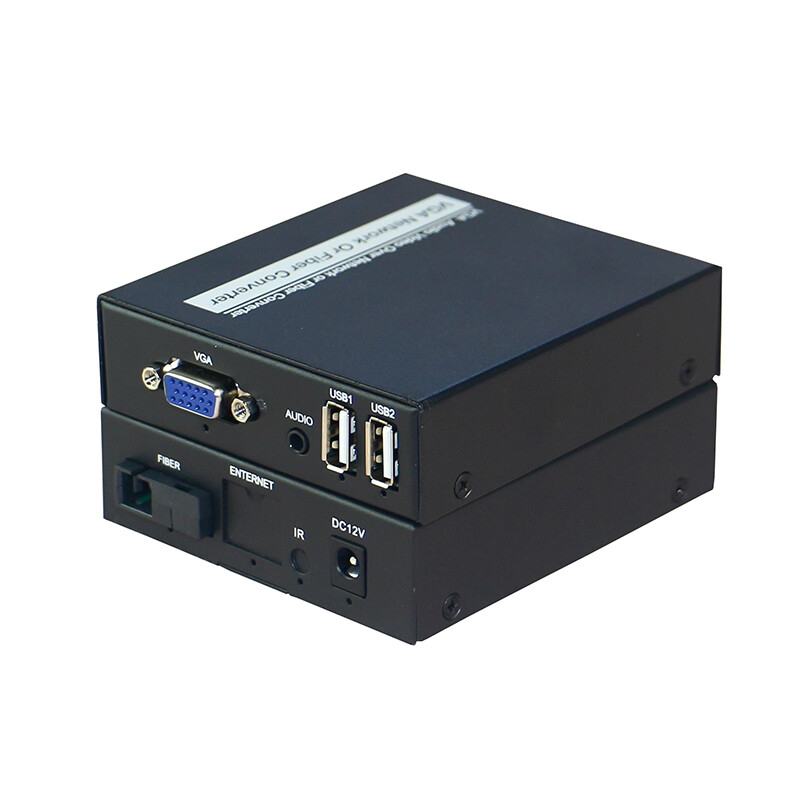 VGA Extender Over Fiber Optic Cable 20Km Extension Adapter Transmitter Receiver