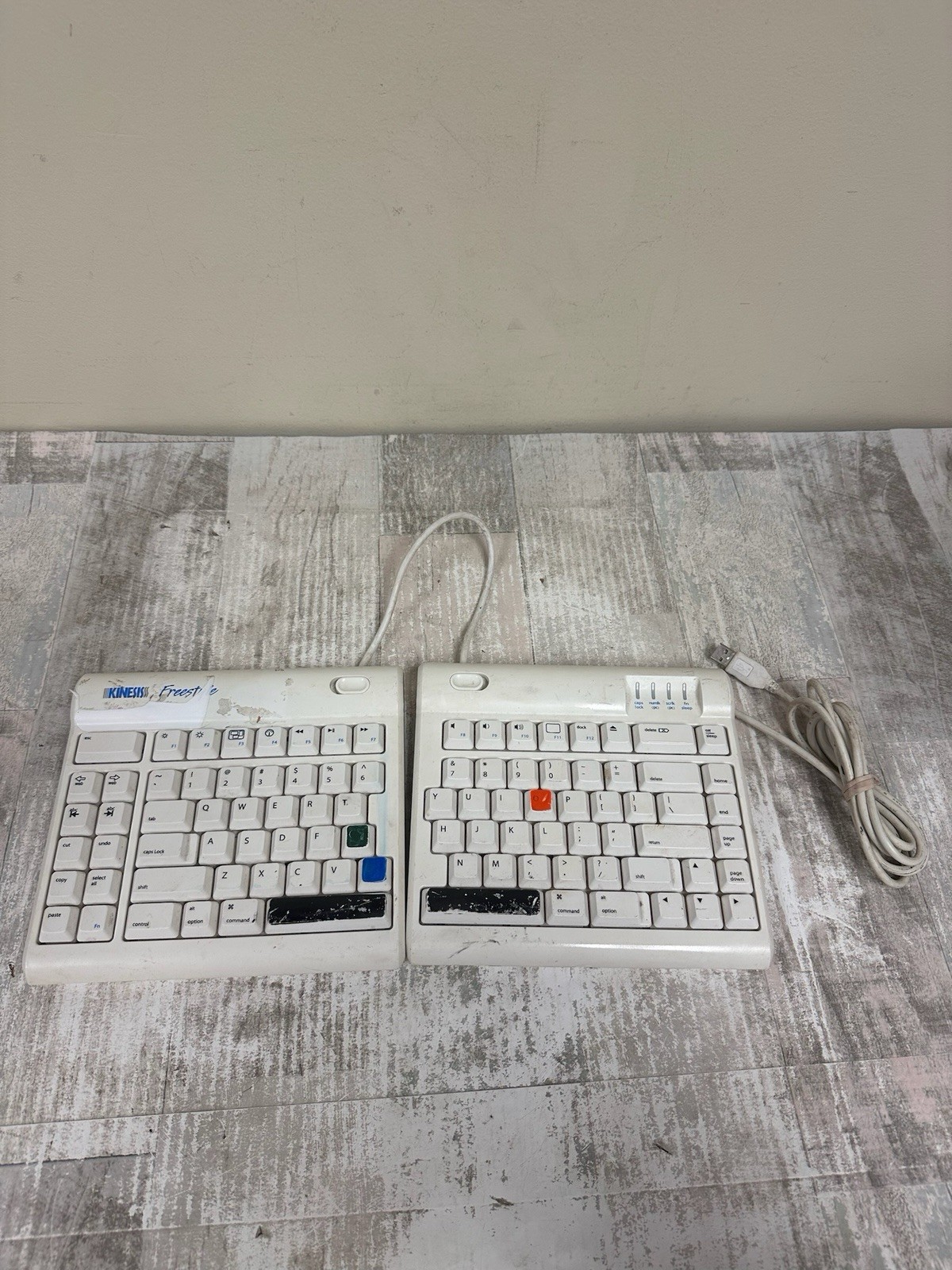KINESIS Freestyle Solo Ergonomic Keyboard Model KB700PBUS White US Layout Tested
