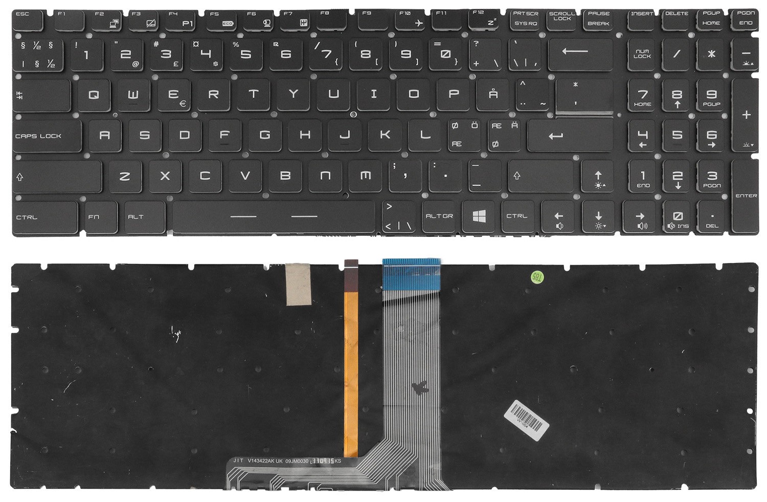 Original NORDIC Keyboard for MSI GP62 GP72 GL62 GP62VR GP62MVR GP72MVR RGB LED