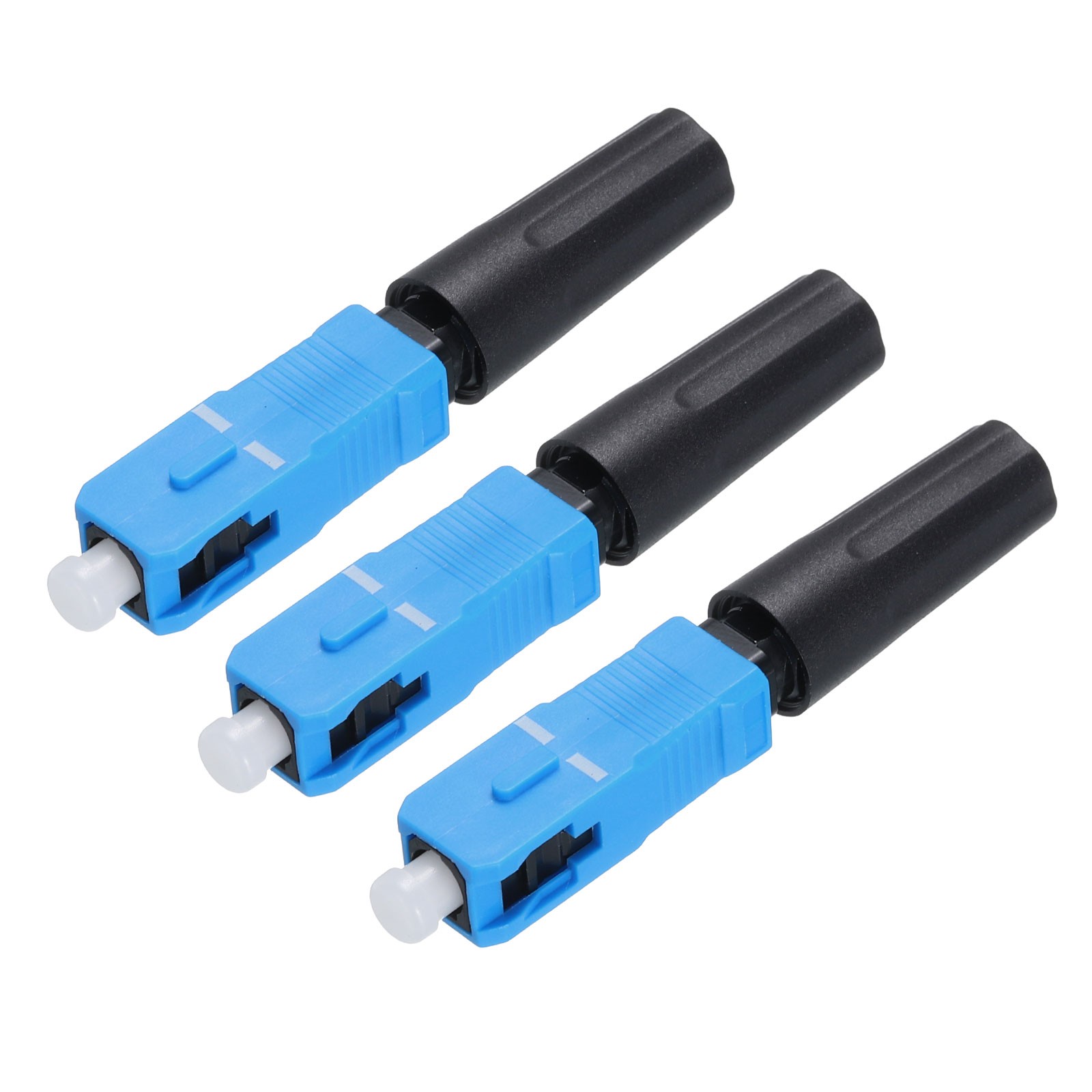 3PCS SC UPC Fiber Optic Quick Connector, SM Straight Fast Connectors Adapter