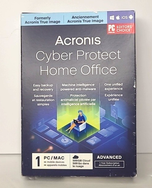 Acronis Cyber Protect Home Office 1 PC/MAC Advanced Version 1yr. 500GB Cloud