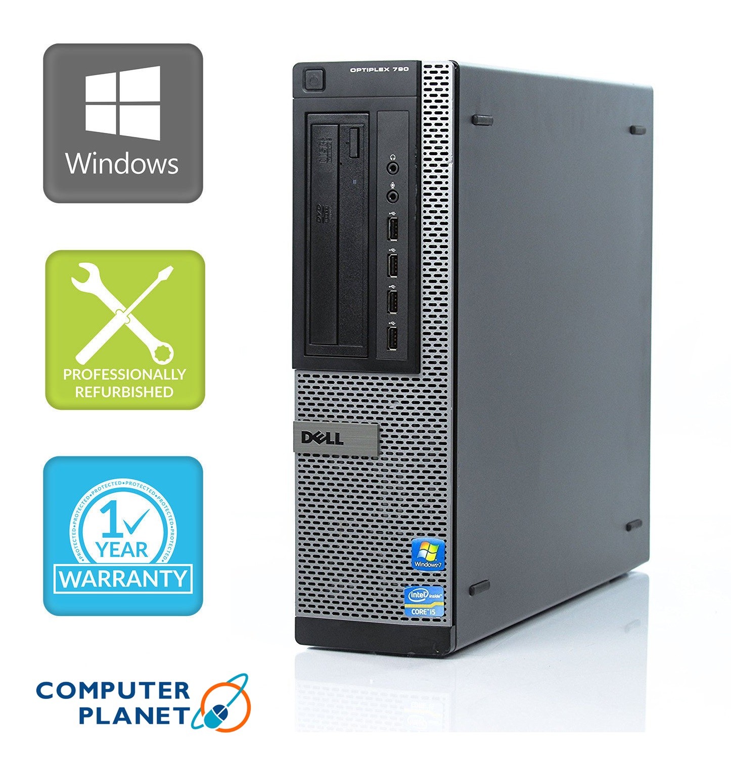 Custom Build Dell Optiplex 790 i5-2400 3.1GHz Desktop Computer PC