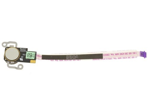 Fingerprint Reader Board Dell W7JCC Power Button Fingerprint Reader Board for