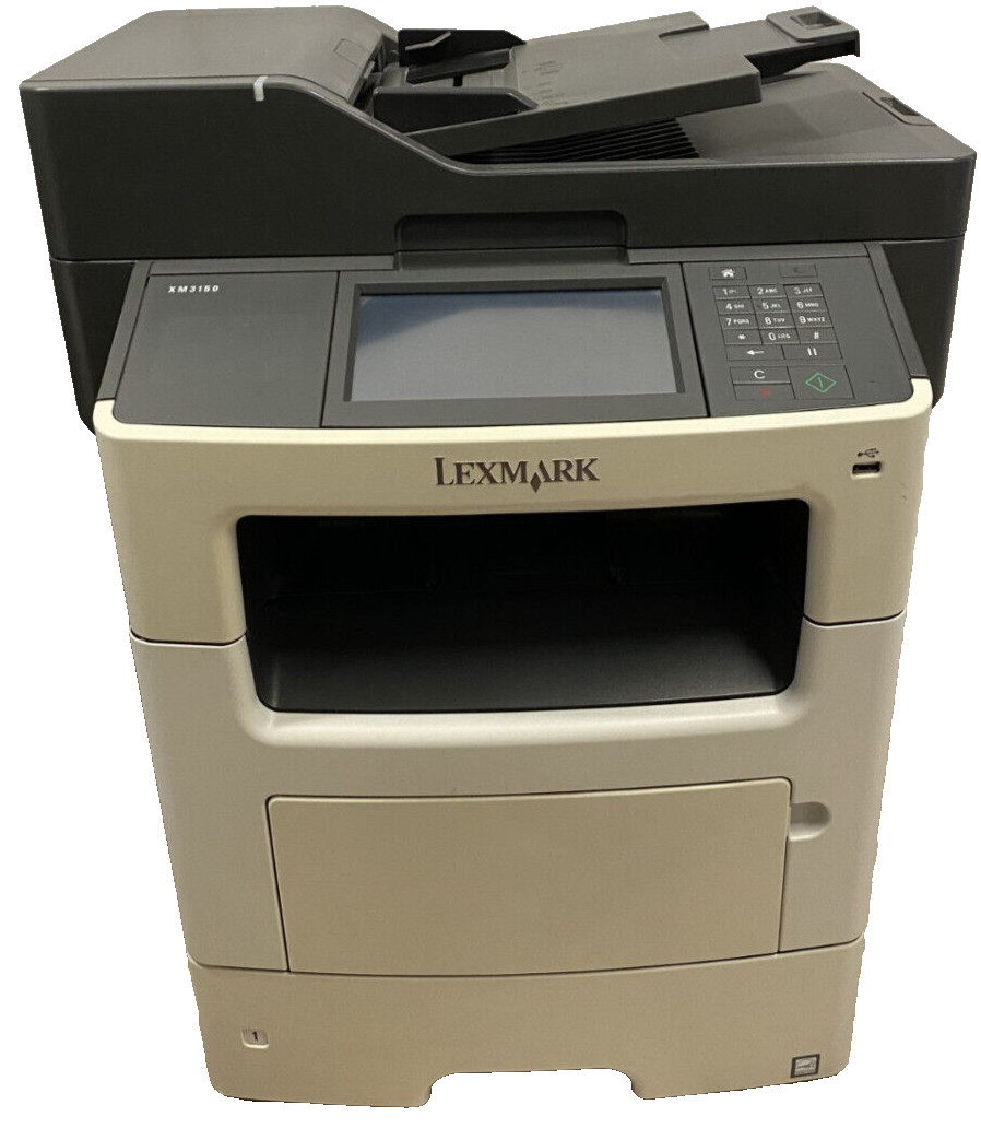 Lexmark Xm3150 Monochrome Multifunction Printer / Duplex - Fax - Network