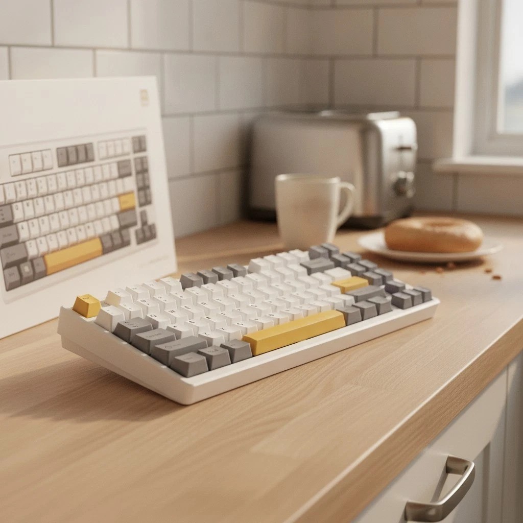 KN85 Wireless Mechanical Keyboard 75% Layout Tri-Mode Connectivity Hot-Swappable