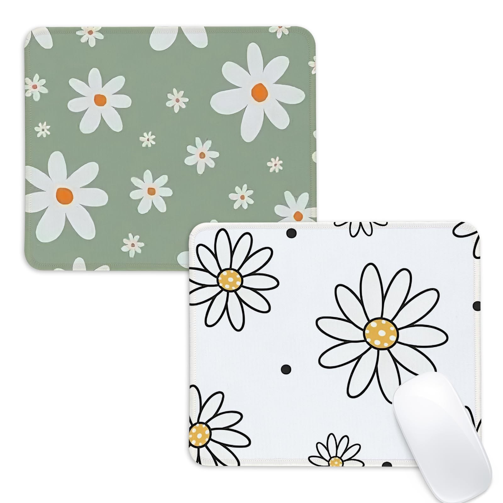 CDZYNG Square Mouse Pad, Color Flowers 27 9.4x7.8 Inch 2pcs